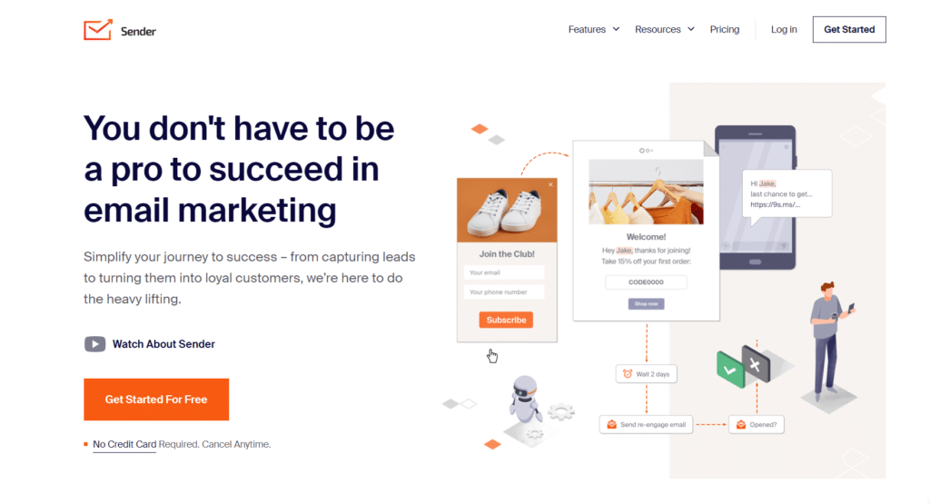 Sender: Elevating Email and Text Marketing Excellence